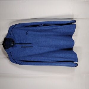 Callaway Men's Blue Casual Stretchy Lightweight 1/4-Zip Pullover Long Sleeve Shi